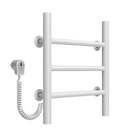 Электрический полотенцесушитель Deffi Орион П3 300х400 левое подключение белый C.OR.40.30.3.E.W.L.5