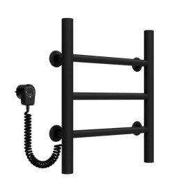 Электрический полотенцесушитель Deffi Орион П3 300х400 левое подключение черный C.OR.40.30.3.E.B.L.5