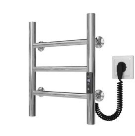 Электрический полотенцесушитель Deffi Орион П3 300х400 правое подключение JD03 хром C.OR.40.30.3.E.C.R.1