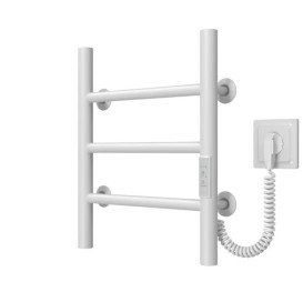 Электрический полотенцесушитель Deffi Орион П3 300х400 правое подключение WD03 белый C.OR.40.30.3.E.W.R.3