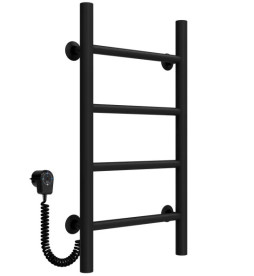 Електрична сушарка для рушників Deffi Оріон П4 300х600 ліве підключення чорний C.OR.60.30.4.E.B.L.5