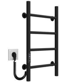 Электрический полотенцесушитель Deffi Орион П4 300х600 левое подключение JD03 черный C.OR.60.30.4.E.B.L.1