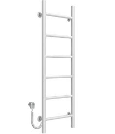 Электрический полотенцесушитель Deffi Орион П6 300х1000 левое подключение белый C.OR.100.30.6.E.W.L.5