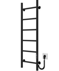 Электрический полотенцесушитель Deffi Орион П6 300х1000 правое подключение JD03 черный C.OR.100.30.6.E.B.R.1