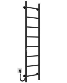 Електрична сушарка для рушників Deffi Оріон П8 300х1400 ліве підключення JD03 чорний C.OR.140.30.8.E.B.L.1