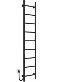 Электрический полотенцесушитель Deffi Орион П9 300х1600 левое подключение JD03 черный C.OR.160.30.9.E.B.L.1