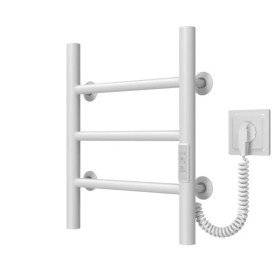 Електрична сушарка для рушників Deffi Оріон П3 400х400 праве підключення WD03 білий C.OR.40.40.3.E.W.R.3