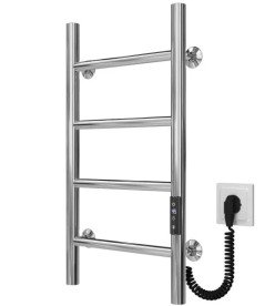 Электрический полотенцесушитель Deffi Орион П4 400х600 правое подключение JD03 хром C.OR.60.40.4.E.C.R.1