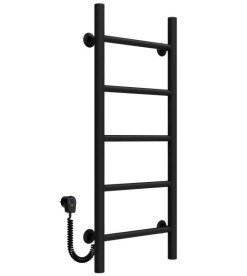 Електрична сушарка для рушників Deffi Оріон П5 400х800 ліве підключення чорний C.OR.80.40.5.E.B.L.5