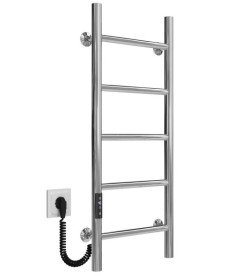 Электрический полотенцесушитель Deffi Орион П5 400х800 левое подключение JD03 хром C.OR.80.40.5.E.C.L.1