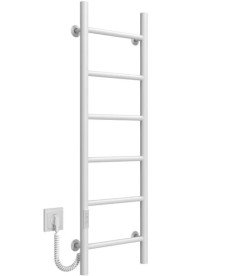 Электрический полотенцесушитель Deffi Орион П6 400х1000 левое подключение WD03 белый C.OR.100.40.6.E.W.L.3