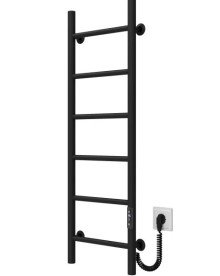 Електрична сушарка для рушників Deffi Оріон П6 400х1000 праве підключення JD03 чорний C.OR.100.40.6.E.B.R.1