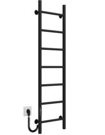 Электрический полотенцесушитель Deffi Орион П7 400х1200 левое подключение JD03 черный C.OR.120.40.7.E.B.L.1