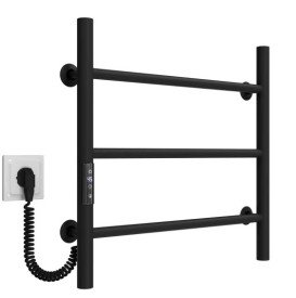 Електрична сушарка для рушників Deffi Оріон П3 500х500 ліве підключення JD03 чорний C.OR.50.50.3.E.B.L.1