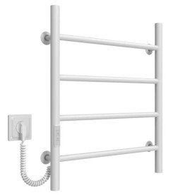 Електрична сушарка для рушників Deffi Оріон П4 500х600 ліве підключення WD03 білий C.OR.60.50.4.E.W.L.3