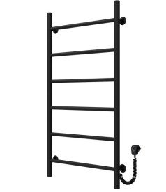 Електрична сушарка для рушників Deffi Оріон П6 500х1000 праве підключення чорний C.OR.100.50.6.E.B.R.5