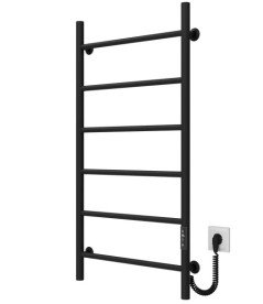 Електрична сушарка для рушників Deffi Оріон П6 500х1000 праве підключення JD03 чорний C.OR.100.50.6.E.B.R.1