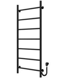 Электрический полотенцесушитель Deffi Орион П7 500х1200 правое подключение черный C.OR.120.50.7.E.B.R.5