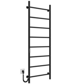 Электрический полотенцесушитель Deffi Орион П8 500х1400 левое подключение JD03 черный C.OR.140.50.8.E.B.L.1
