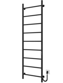 Електрична сушарка для рушників Deffi Оріон П9 500х1600 праве підключення JD03 чорний C.OR.160.50.9.E.B.R.1