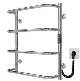 Електрична сушарка для рушників Deffi Стандарт П4 400х600 правильне підключення JD03 хром C.SS.60.40.4.E.C.R.1