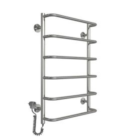 Электрический полотенцесушитель Deffi Стандарт П6 400х800 левое подключение хром C.SS.80.40.6.E.C.L.5