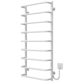 Електрична сушарка для рушників Deffi Стандарт П9 500х1100 праве підключення WD03 білий C.SS.110.50.9.E.W.R.3