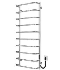 Електрична сушарка для рушників Deffi Стандарт П10 500х1200 праве підключення JD03 хром C.SS.120.50.10.E.C.R.1