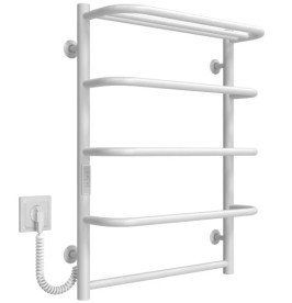 Електрична сушарка для рушників Deffi Стандарт з полицею П5 500х700 ліве підключення WD03 білий C.SP.70.50.5.E.W.L.3