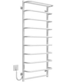 Електрична сушарка для рушників Deffi Стандарт з полицею П10 500х1200 ліве підключення WD03 білий C.SP.120.50.10.E.W.L.3