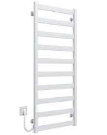 Електрична сушарка для рушників Deffi Silvia П10 500х1200 E ліве підключення WD04 білий A.SV.120.50.10.E.W.L.4