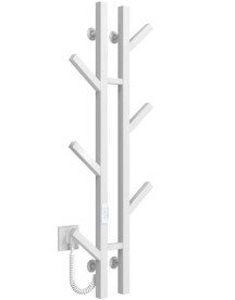 Електрична сушарка для рушників Deffi Sakura П6 100х1000 E ліве підключення WD04 білий A.SR.100.10.6.E.W.L.4