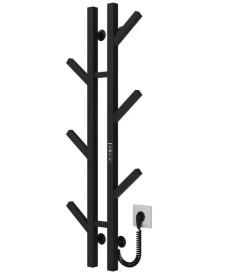 Електрична сушарка для рушників Deffi Sakura П6 100х1000 E праве підключення JD04 чорний A.SR.100.10.6.E.B.R.2