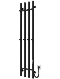 Электрический полотенцесушитель Deffi Split П4 300х1400 правое подключение JD04 черный A.SP.140.30.4.E.B.R.2