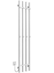 Электрический полотенцесушитель Deffi Split П4 300х1600 левое подключение WD04 белый A.SP.160.30.4.E.W.L.4