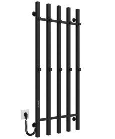 Електрична сушарка для рушників Deffi Split П5 500х1200 ліве підключення JD04 чорний A.SP.120.50.5.E.B.L.2