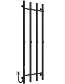 Электрический полотенцесушитель Deffi Split П4 500х1600 левое подключение JD04 черный A.SP.160.50.4.E.B.L.2