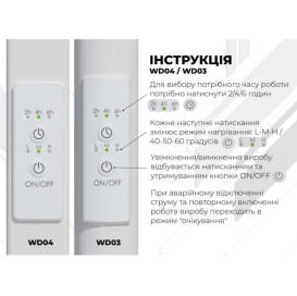 Электрический полотенцесушитель Deffi Split П6 500х1600 левое подключение WD04 белый A.SP.160.50.6.E.W.L.4