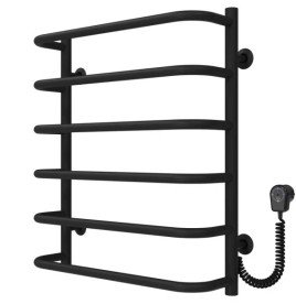 Електрична сушарка для рушників Deffi Стандарт П6 400х600 праве підключення EF16 чорний D.SS.60.40.6.E.B.R.5