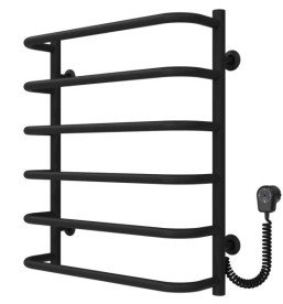 Електрична сушарка для рушників Deffi Стандарт П6 500х600 праве підключення EF16 чорний D.SS.60.50.6.E.B.R.5