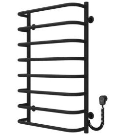 Электрический полотенцесушитель Deffi Стандарт П8 500х800 правое подключение EF16 черный D.SS.80.50.8.E.B.R.5