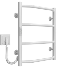 Электрический полотенцесушитель Deffi Трапеция П4 400х500 левое подключение WD03 белый C.TR.50.40.4.E.W.L.3