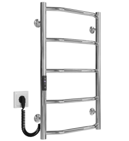 Электрический полотенцесушитель Deffi Трапеция П5 400х700 левое подключение JD03 хром C.TR.70.40.5.E.C.L.1