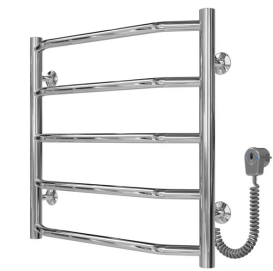 Электрический полотенцесушитель Deffi Трапеция П5 500х500 правое подключение хром C.TR.50.50.5.E.C.R.5