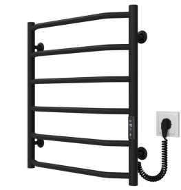 Электрический полотенцесушитель Deffi Трапеция П6 500х600 правое подключение JD03 черный C.TR.60.50.6.E.B.R.1
