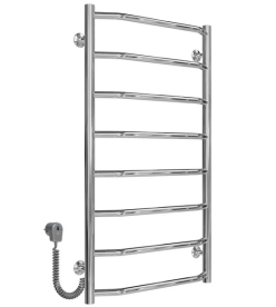 Електрична сушарка для рушників Deffi Трапеція П8 500х900 ліве підключення хром C.TR.90.50.8.E.C.L.5