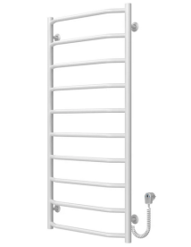 Електрична сушарка для рушників Deffi Трапеція П10 500х1100 правильне підключення білий C.TR.110.50.10.E.W.R.5