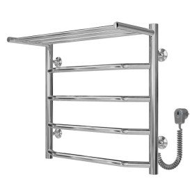 Електрична сушарка для рушників Deffi Трапеція з полицею П5 500х500 праве підключення хром C.TP.50.50.5.E.C.R.5