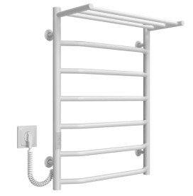 Электрический полотенцесушитель Deffi Трапеция с полкой П7 500х700 левое подключение WD03 белый C.TP.70.50.7.E.W.L.3