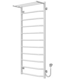Электрический полотенцесушитель Deffi Трапеция с полкой П11 500х1200 правое подключение белый C.TP.120.50.11.E.W.R.5
